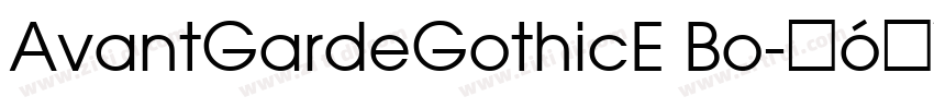 AvantGardeGothicE Bo字体转换